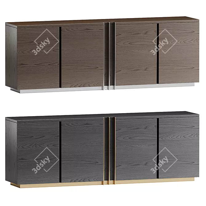 Modern Chic D'Arc Sideboard 3D model image 1