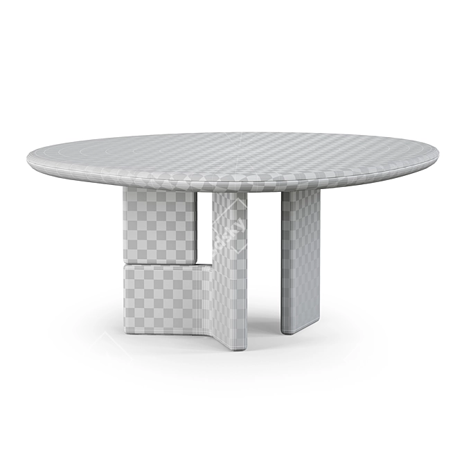 Sleek OVOO Table in CoronaPhysicalMtl 3D model image 5