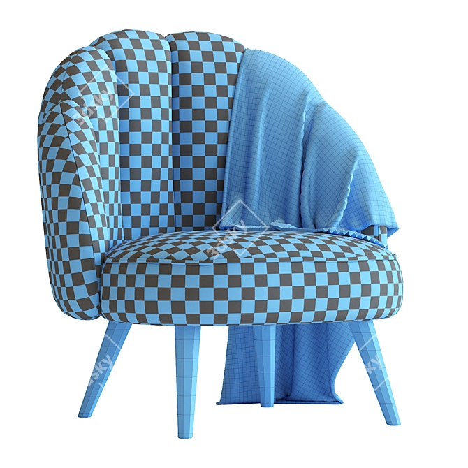 Daisy Armchair 2016 Corona Render 3D model image 7