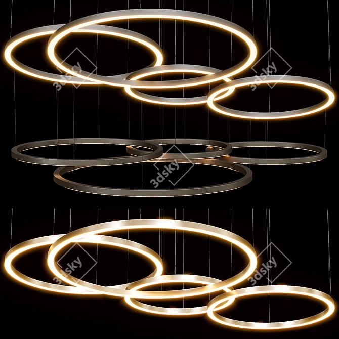 Suspended Froslight Pendant with Multiple Size Options 3D model image 1