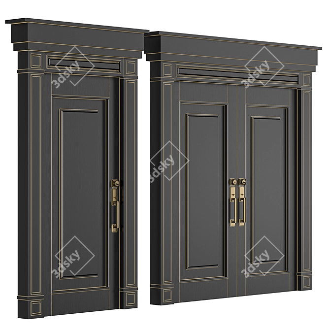 Exterior Door 18, 3D Model 3D model image 3