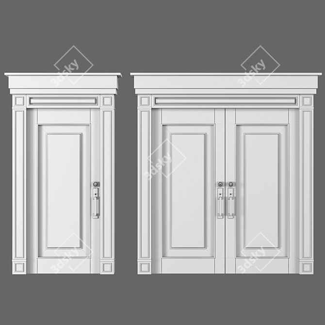 Exterior Door 18, 3D Model 3D model image 6