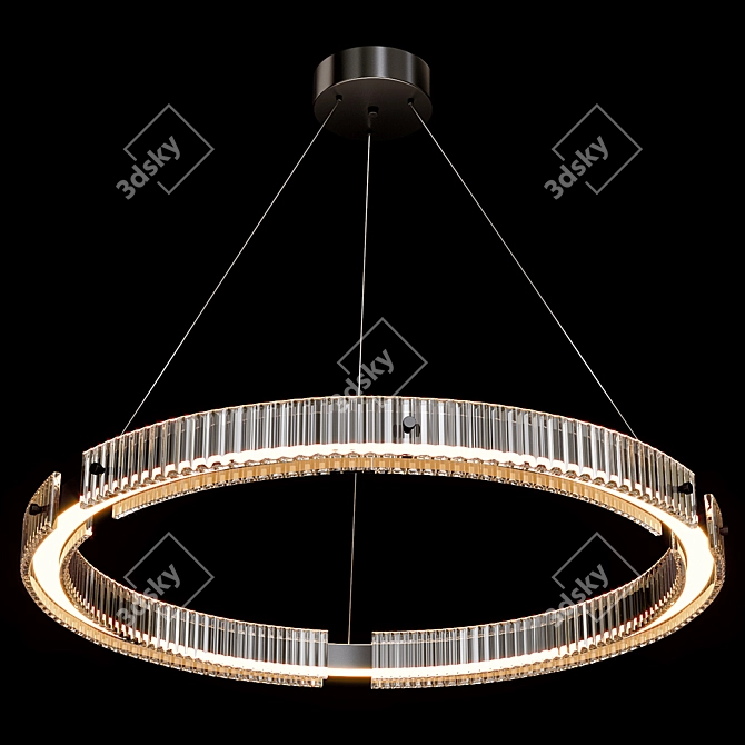 Modern Jackson LED Chandelier 3D model image 4