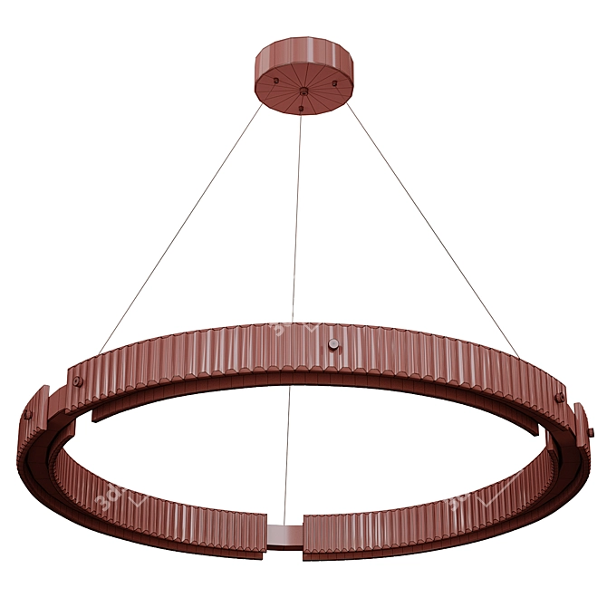 Modern Jackson LED Chandelier 3D model image 6