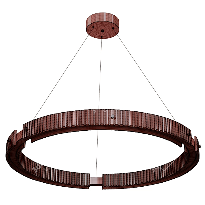 Modern Jackson LED Chandelier 3D model image 7