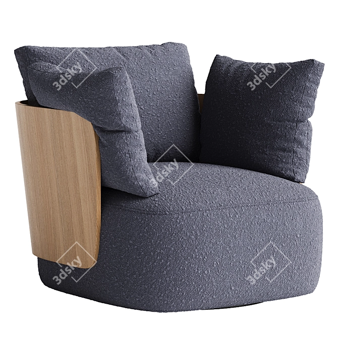 Luxurious Modern CALIN Chair Design 3D model image 2