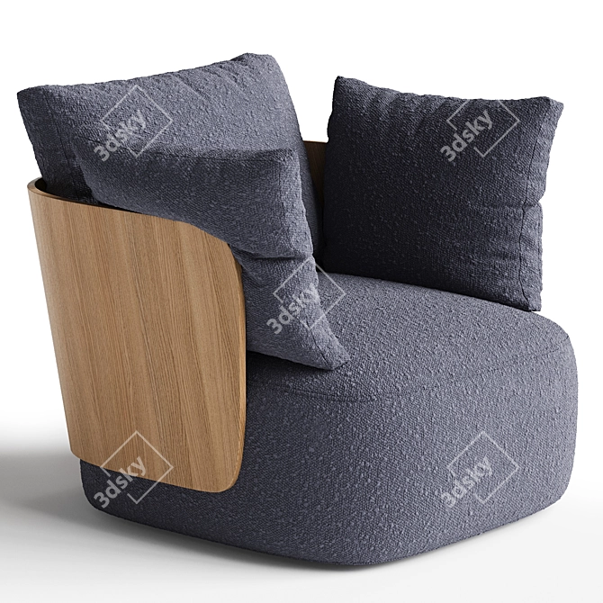 Luxurious Modern CALIN Chair Design 3D model image 3