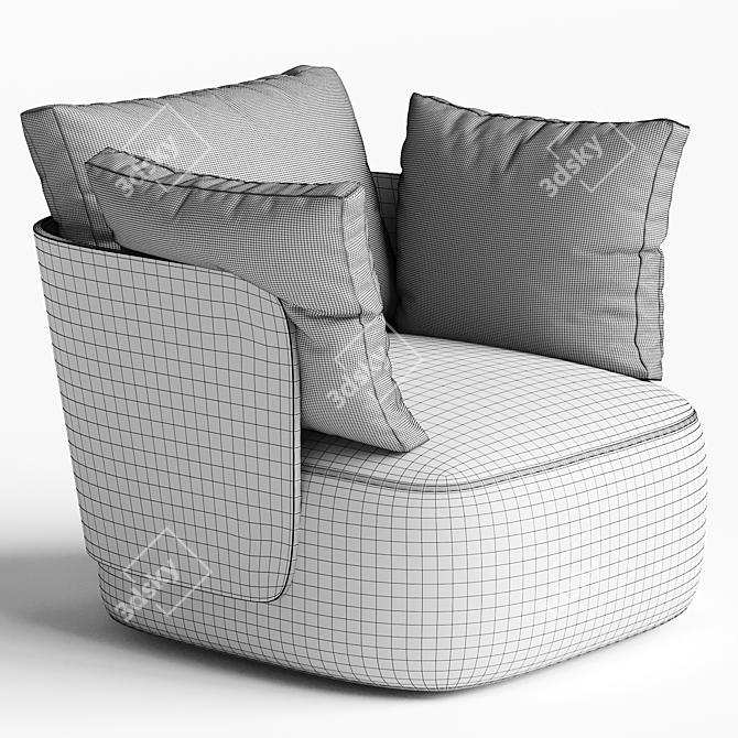 Luxurious Modern CALIN Chair Design 3D model image 4