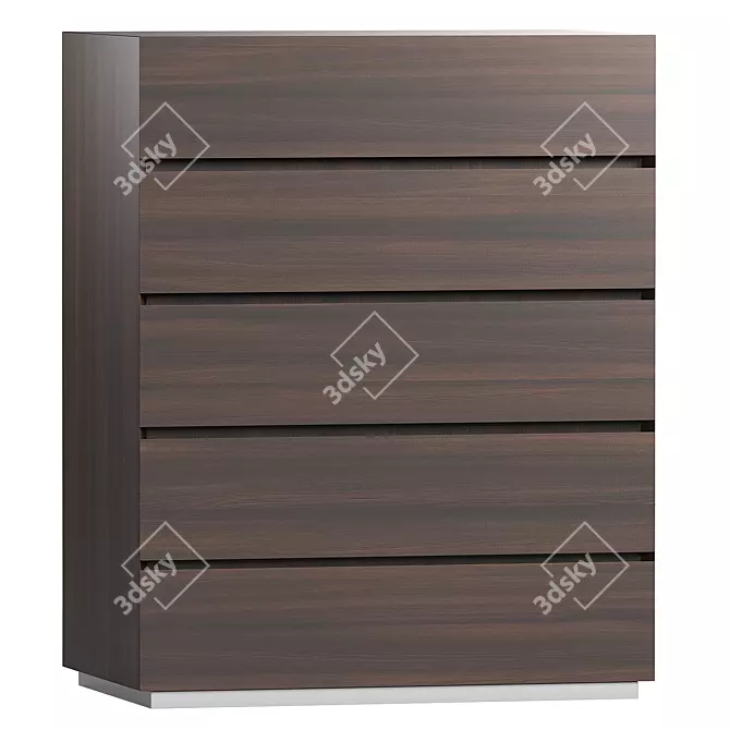 Modern Tallboy with Chic Design 3D model image 1