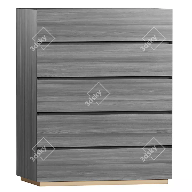 Modern Tallboy with Chic Design 3D model image 2