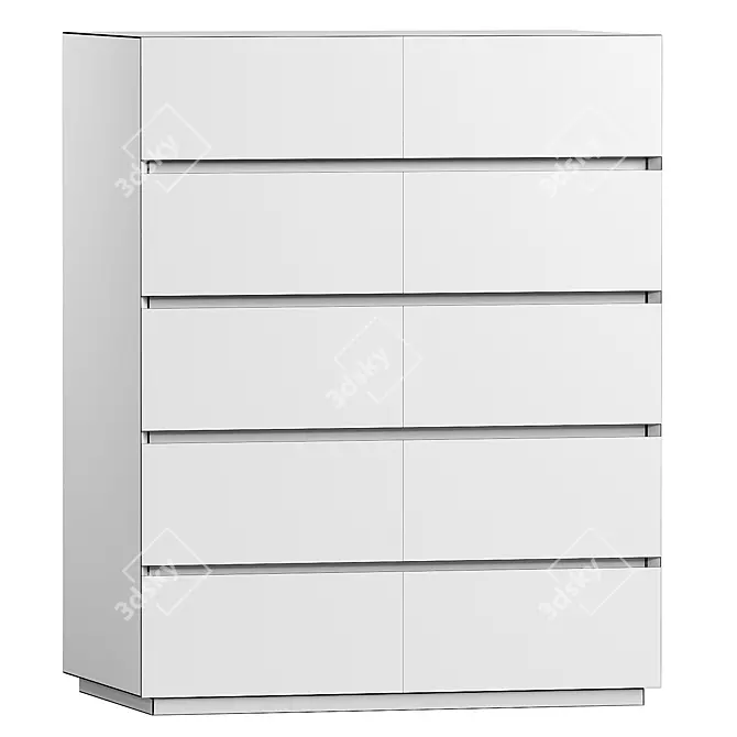 Modern Tallboy with Chic Design 3D model image 3