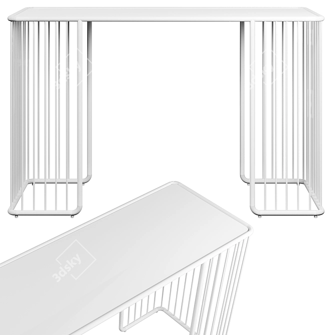 Luxury Marina Console Table 3D model image 6