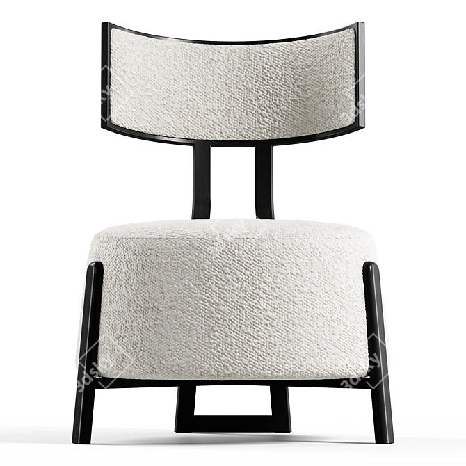 Seamless Textured Lounge Chair Model 3D model image 16