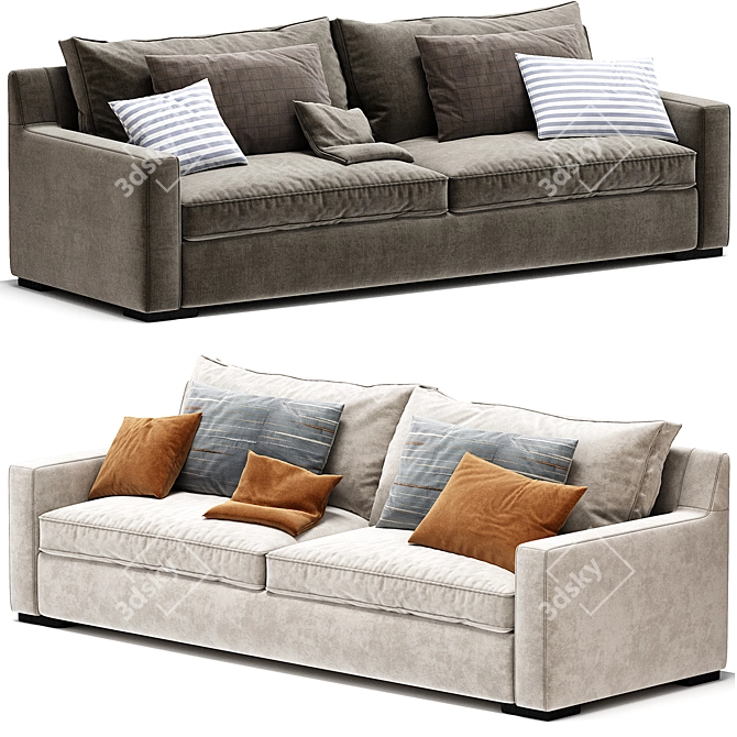 Stylish Brooklyn Sofa, 2017 Collection 3D model image 1