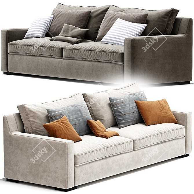 Stylish Brooklyn Sofa, 2017 Collection 3D model image 3