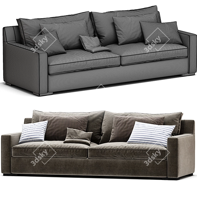 Stylish Brooklyn Sofa, 2017 Collection 3D model image 4