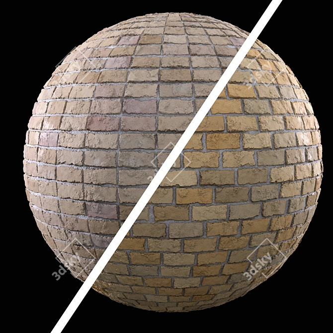 PBR Brick Wall Texture Vol.03 3D model image 1