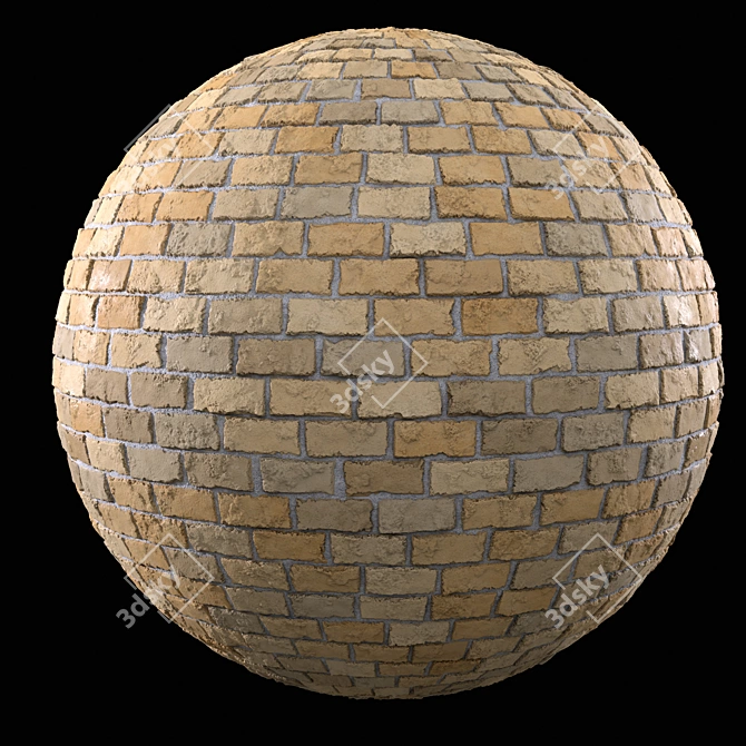 PBR Brick Wall Texture Vol.03 3D model image 5