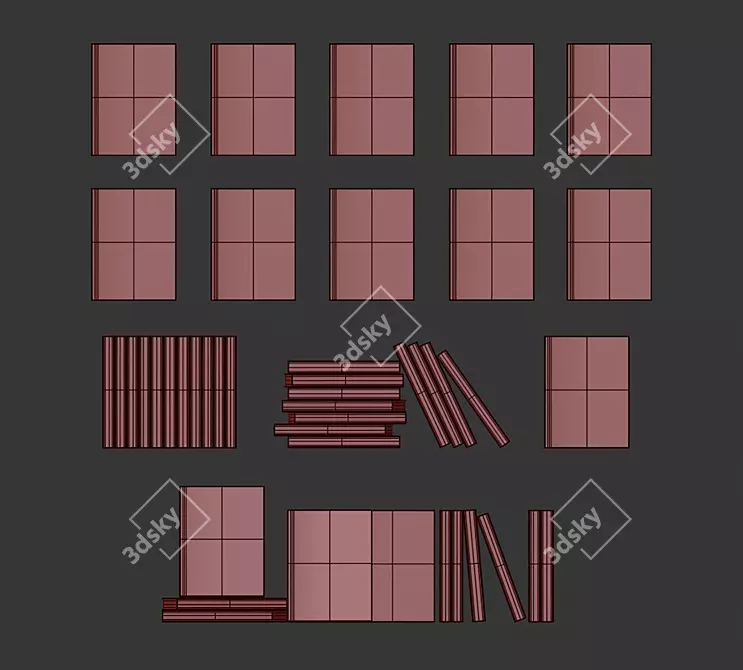 Assouline Travel Book Set 3 3D model image 5