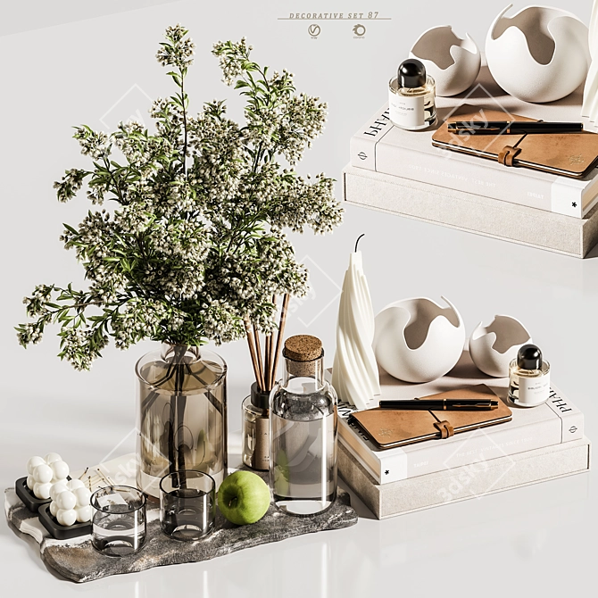 Elegant Decor Set for 3D 3D model image 5