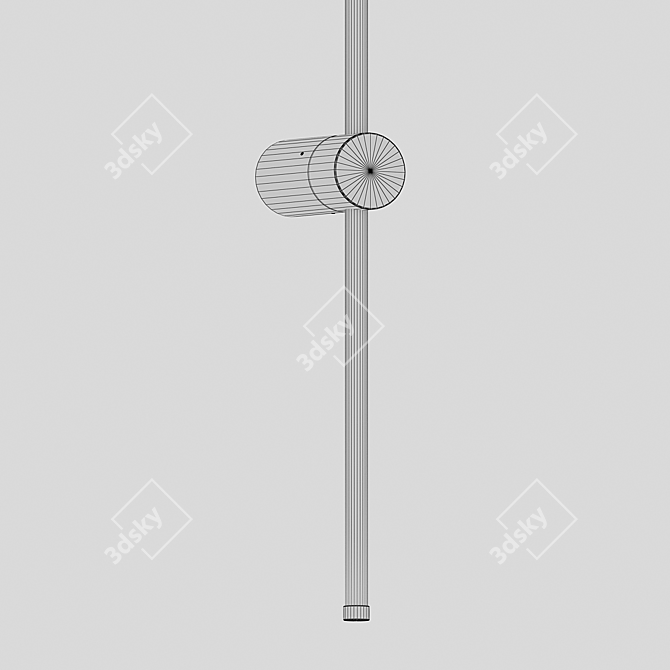 Loki Mat Gold Architectural Sconce 3D model image 2
