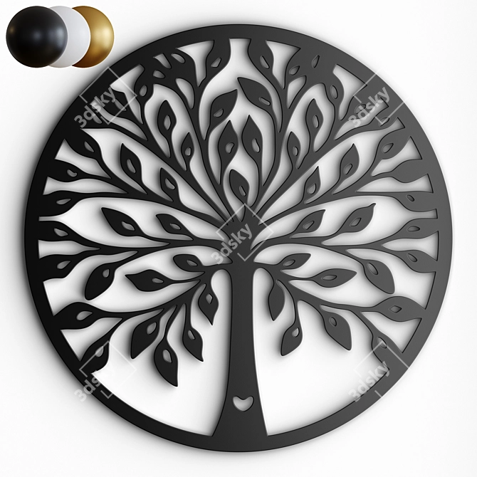 Tree of Life Decor Panel 3D model image 1