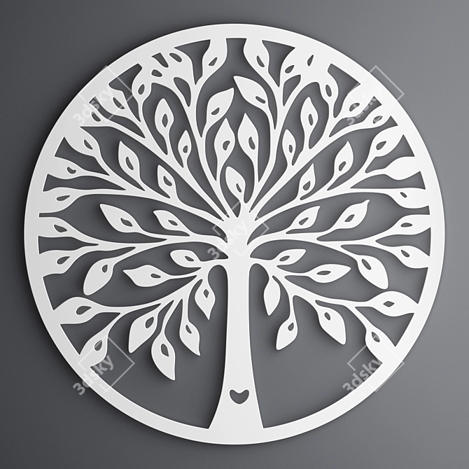 Tree of Life Decor Panel 3D model image 3