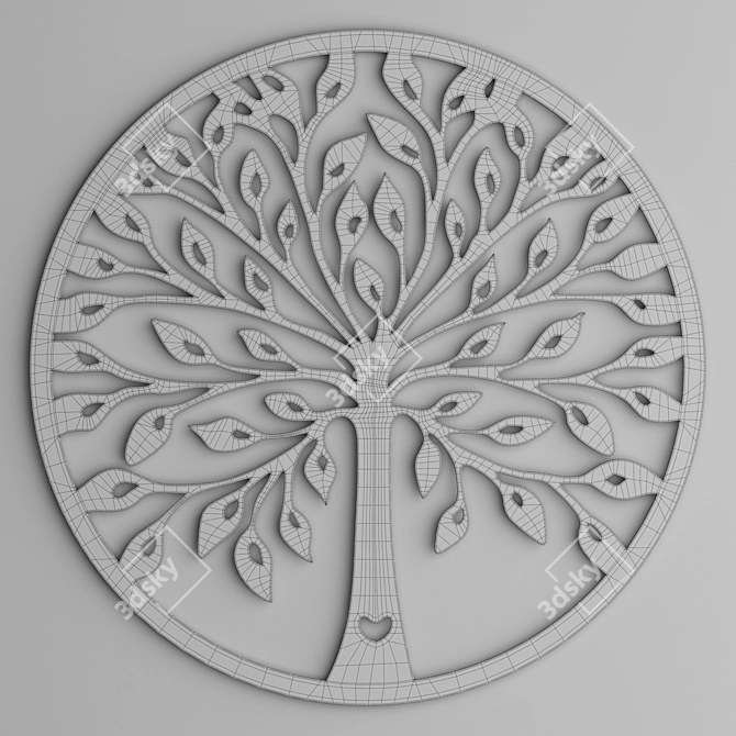 Tree of Life Decor Panel 3D model image 4