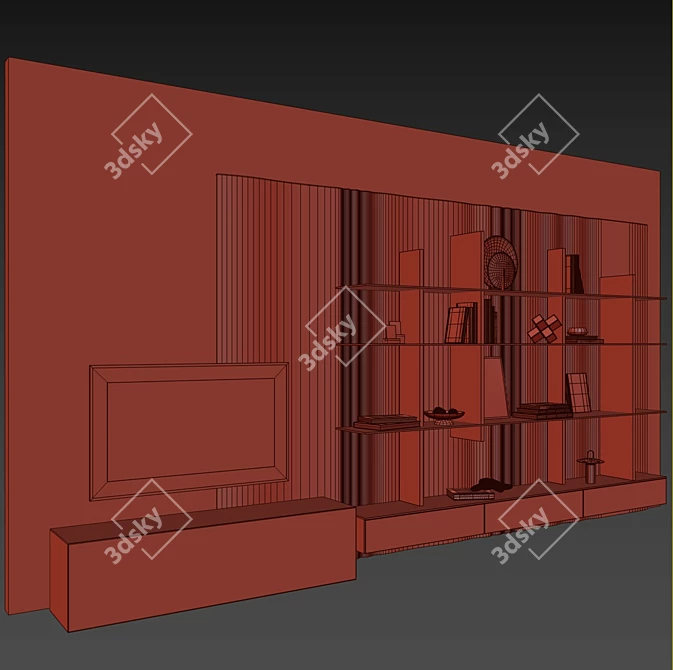 Mont Blanc TV Zone Wallsemblage 3D model image 7