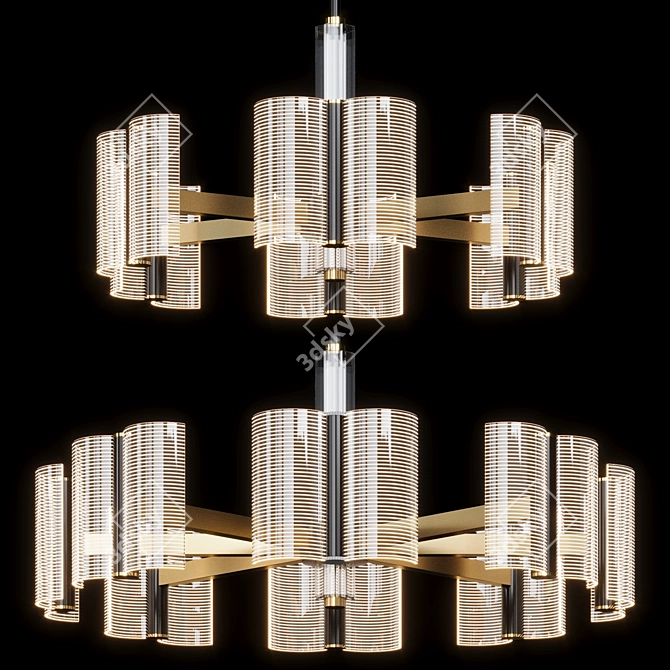 Elegance Defined: Lampatron Chandelier SENSE C 3D model image 3