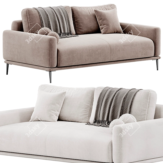 Modern ALFIL Sofa By Lebom 3D model image 2