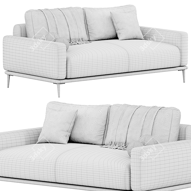 Modern ALFIL Sofa By Lebom 3D model image 4