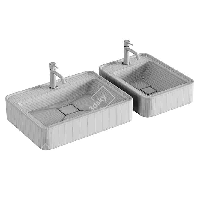 Moroccan Style Wash Basins 3D model image 4