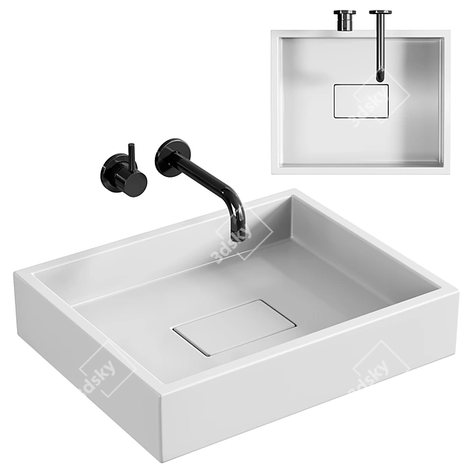  Miraggio Capri Washbasin 3D model image 1