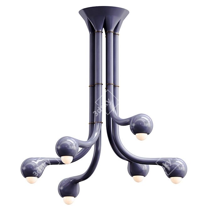 ENTLER Moon Gray Chandelier 42 3D model image 1