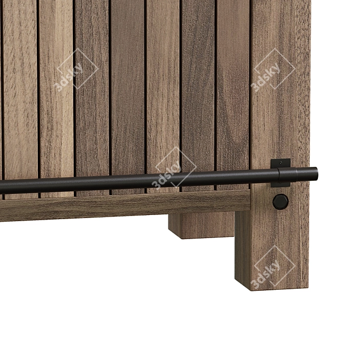 Rattan Wendel Stool Set 3D model image 6