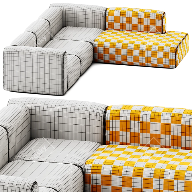 Modern Hay Mags Sofa Set 3D model image 6
