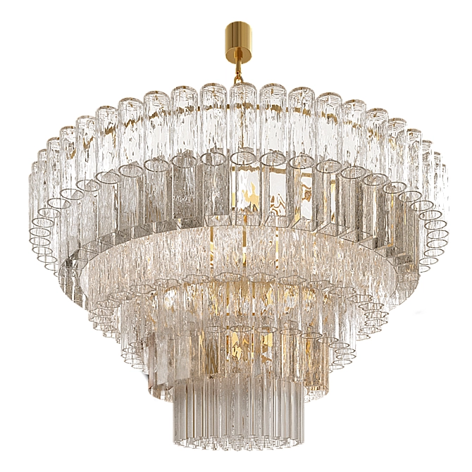 Elegant Glace 4121 S120 Chandelier 3D model image 2
