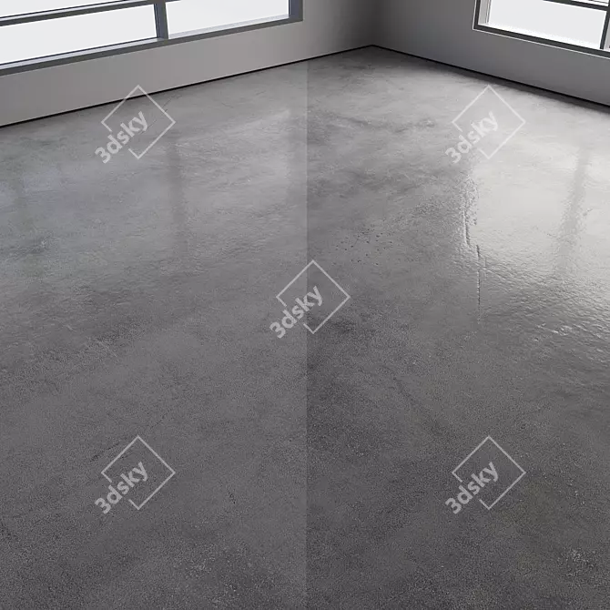 Colorful Seamless Polished Concrete Floor 3D model image 3