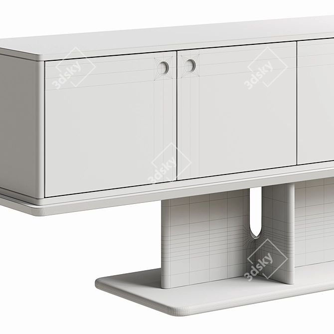 Modern Intersection Console Table 3D model image 4