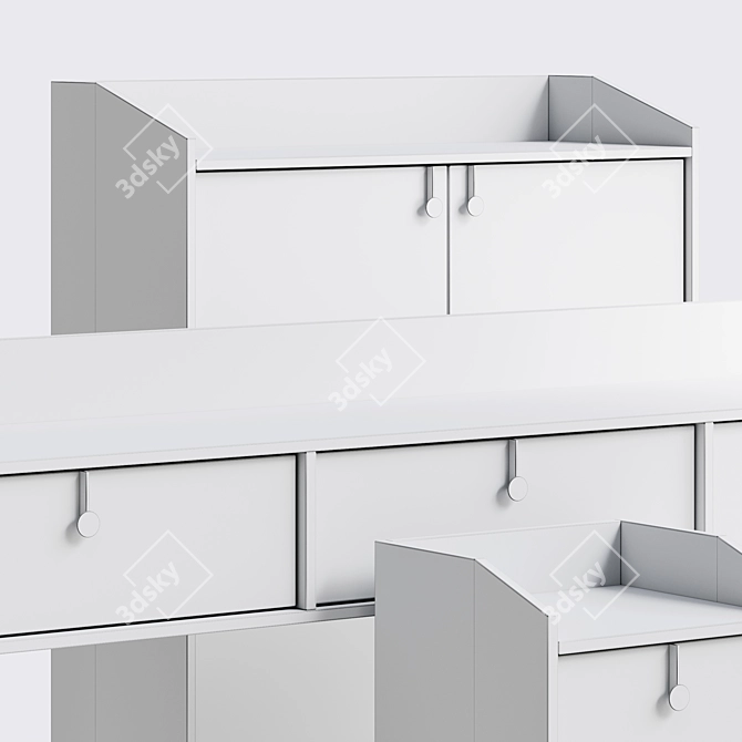 Modern Italian Furniture Set 3D model image 2