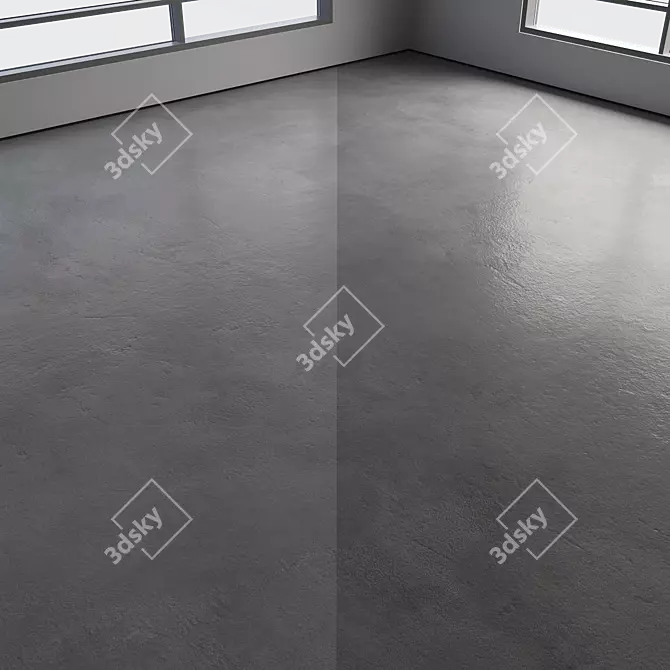 Polished Seamless Colored Concrete Floor 3D model image 3