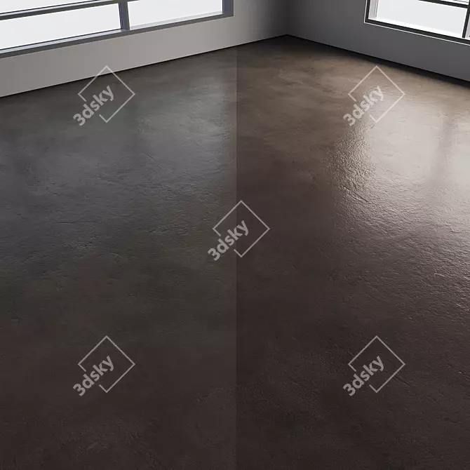 Polished Seamless Colored Concrete Floor 3D model image 5