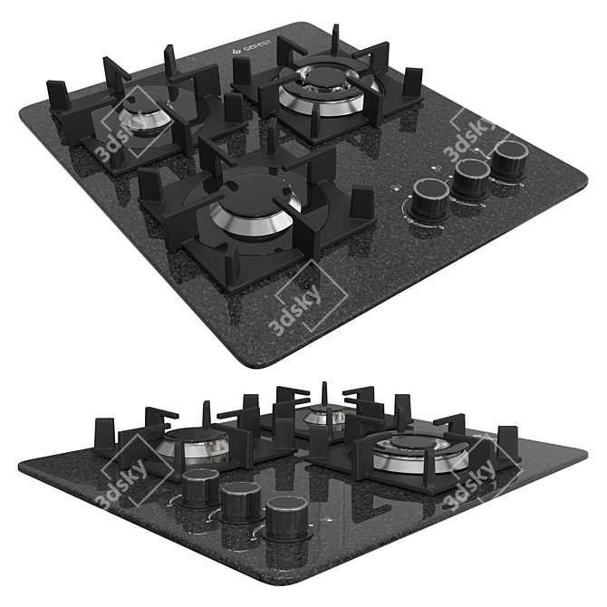 GEFEST Built-In Gas Cooktop 3D model image 4