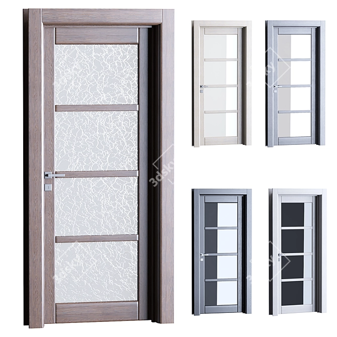 2016 Interior Wooden Doors Rendered 3D model image 1