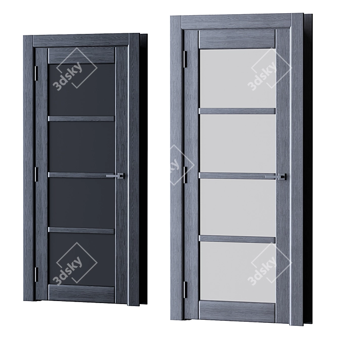 2016 Interior Wooden Doors Rendered 3D model image 2