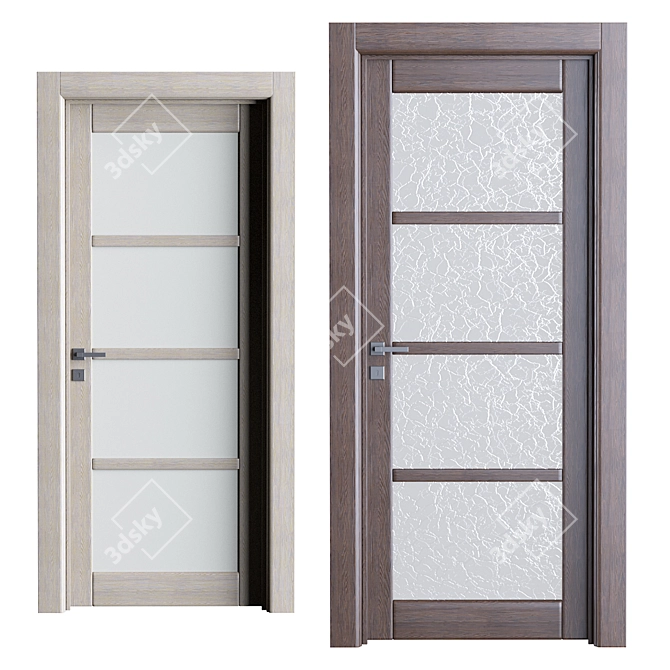 2016 Interior Wooden Doors Rendered 3D model image 3