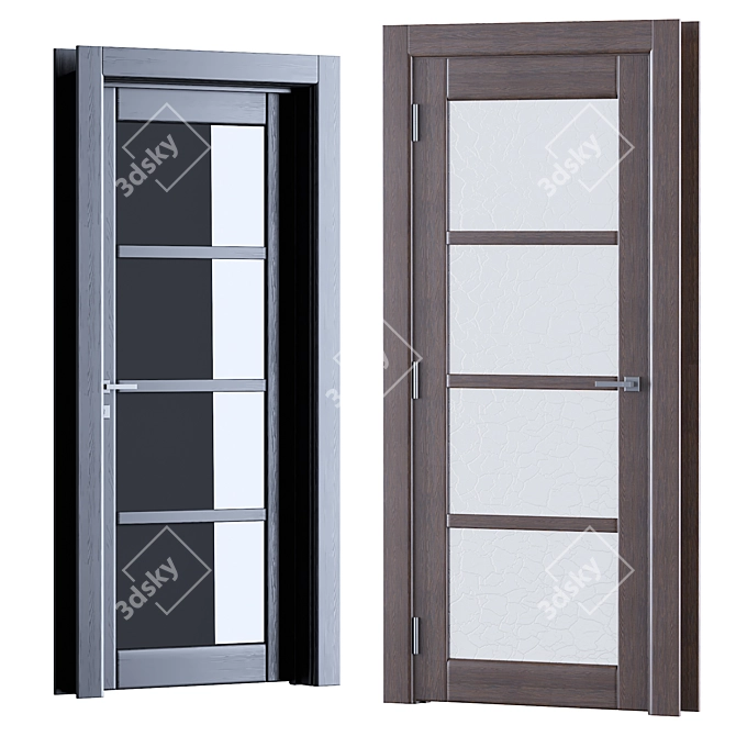 2016 Interior Wooden Doors Rendered 3D model image 5