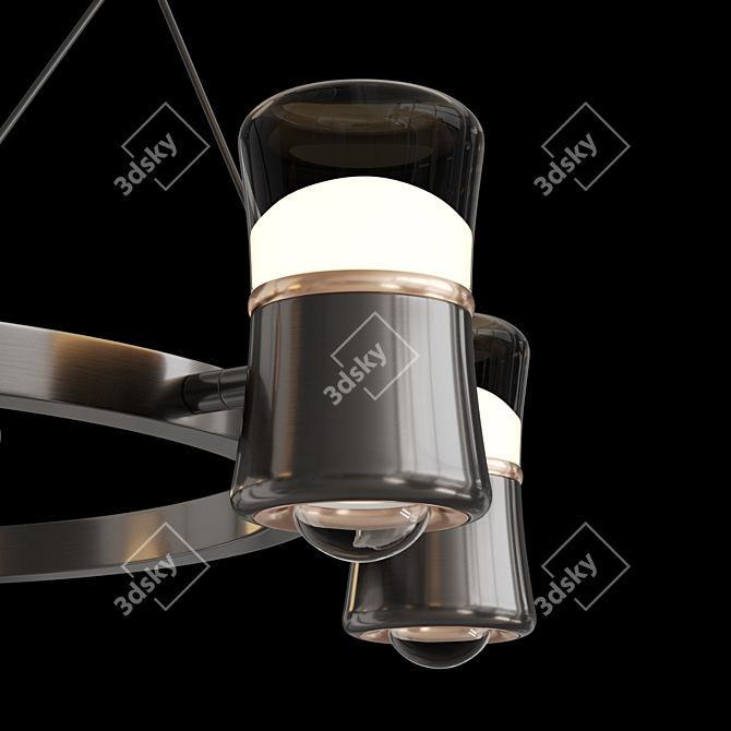 Ring LED Ceiling Light Fixture 3D model image 3