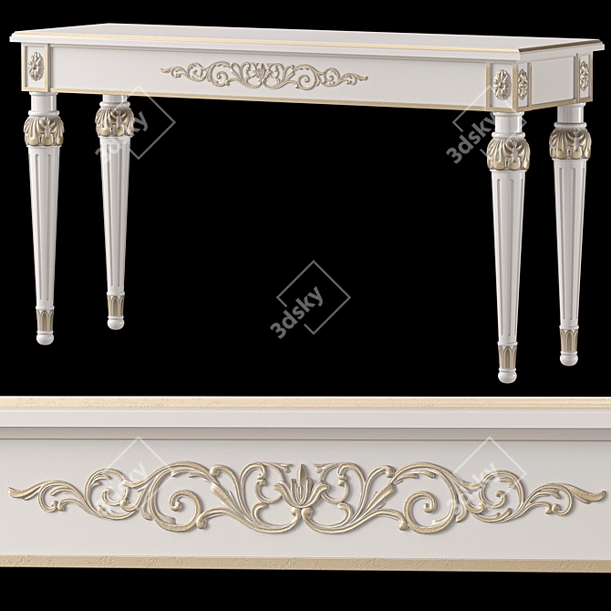 Luxury Versace Home Vanitas Console 3D model image 1